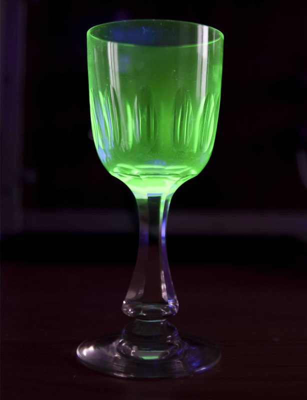 Флуоресценция уранового стекла