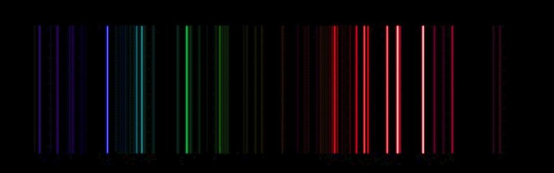 Эмиссионный спектр стронция
